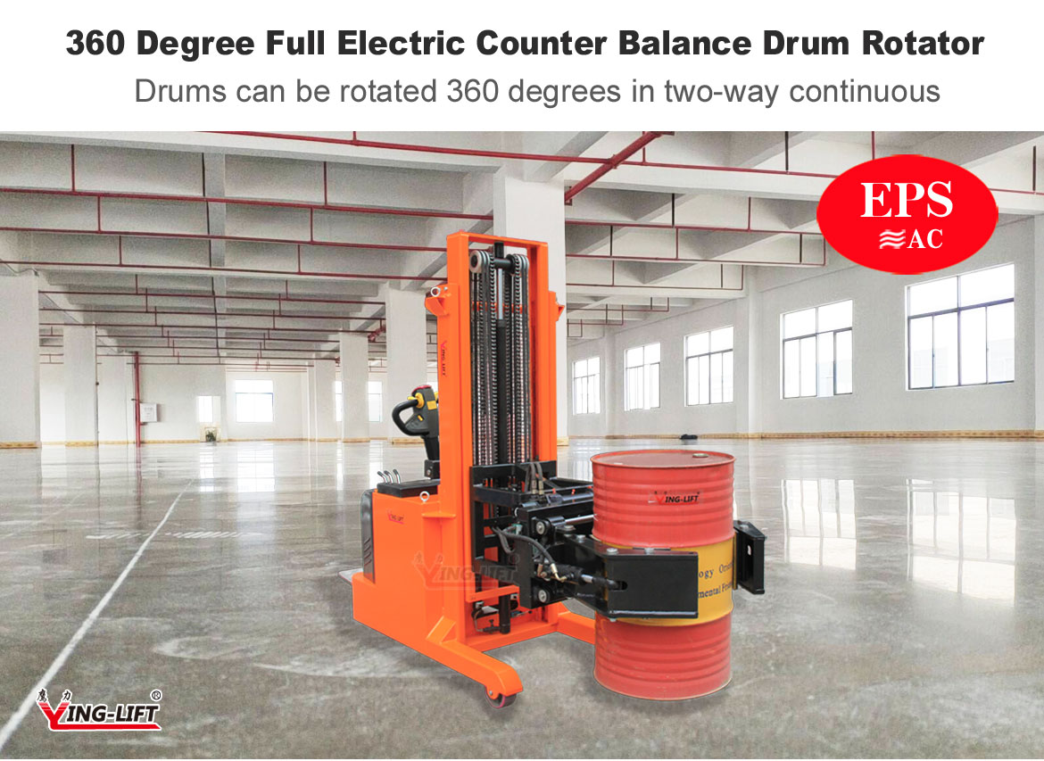 360 Degree Full Electric Counter Balance Drum Rotator