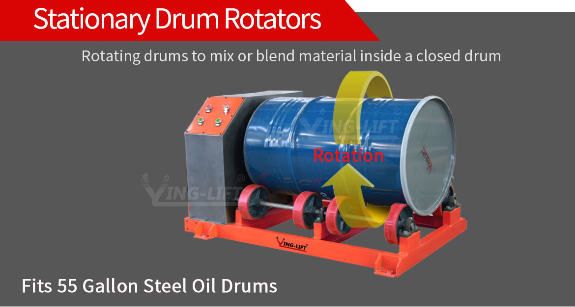 Drum Rotators - Stationary Drum Single Drum Rollers