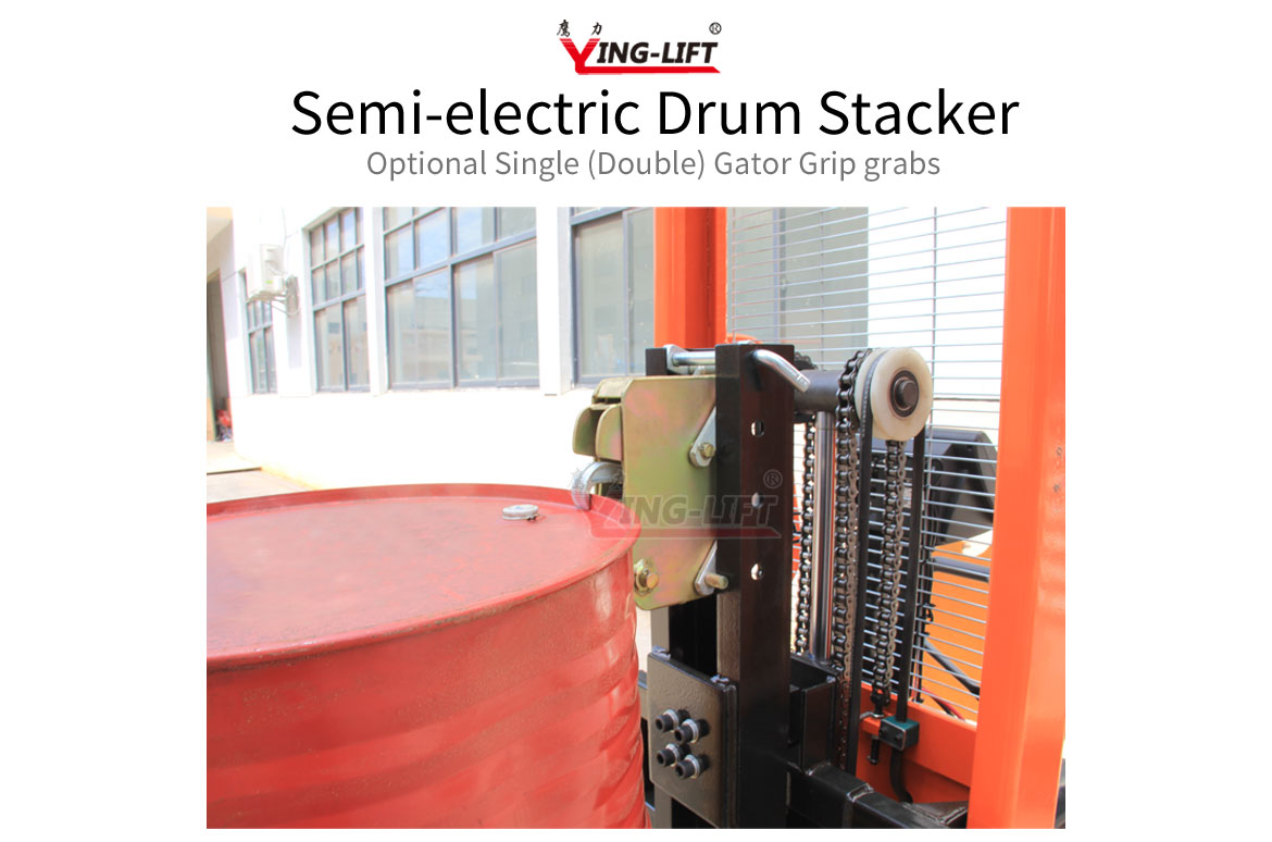 Semi-electric Drum Stacker with Scale