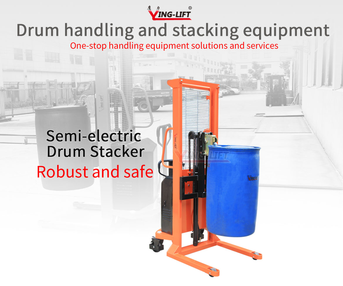 Semi-electric Drum Stacker with Scale