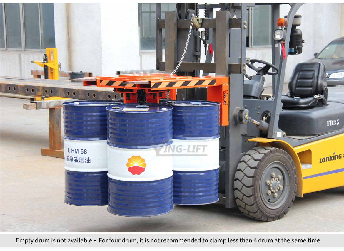Automatic Drum Lifters Used For Forklift Equipment
