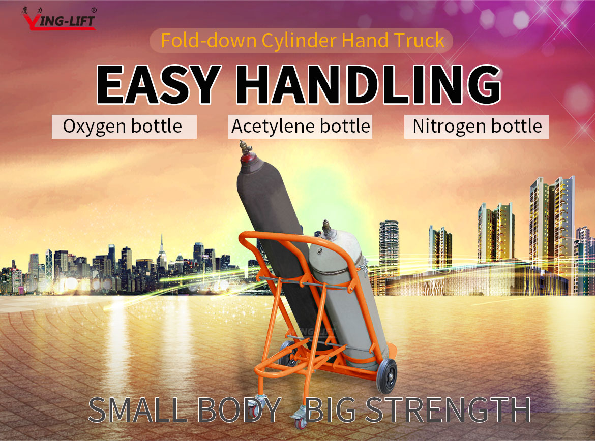 Wearing-resisting Usage Double Gas Cylinder Hand Trolley