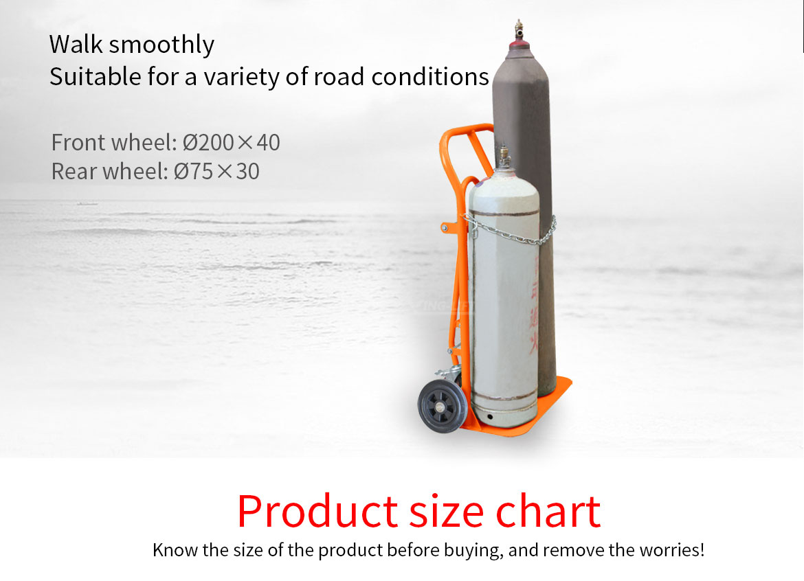 Wearing-resisting Usage Double Gas Cylinder Hand Trolley