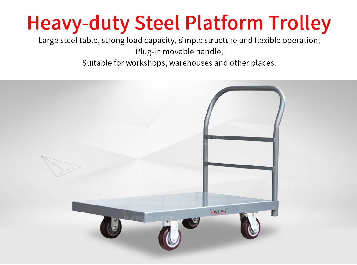 Heavy-duty Steel Platform Trolley