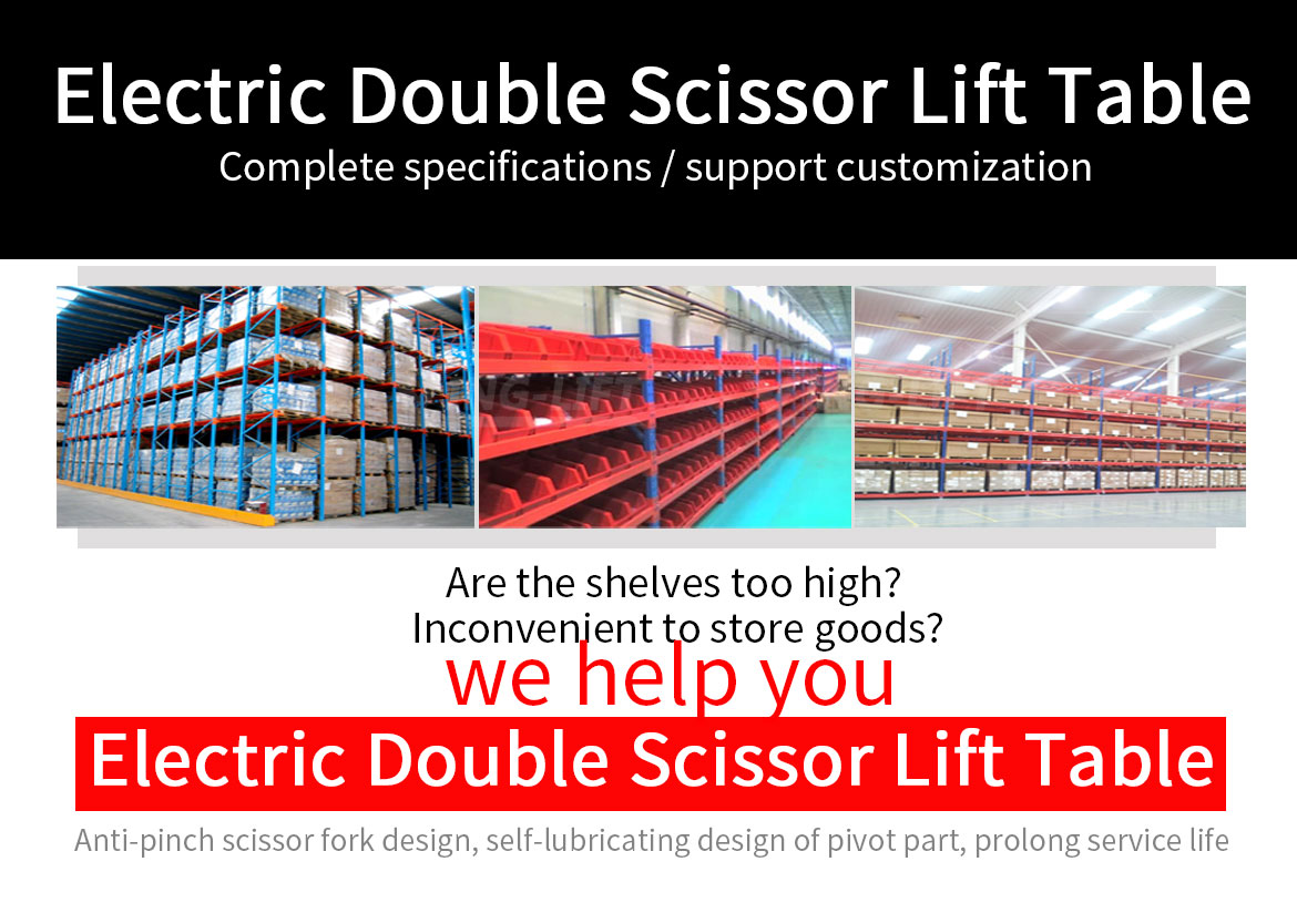Hot Sale Electric Double Scissor Lift Table