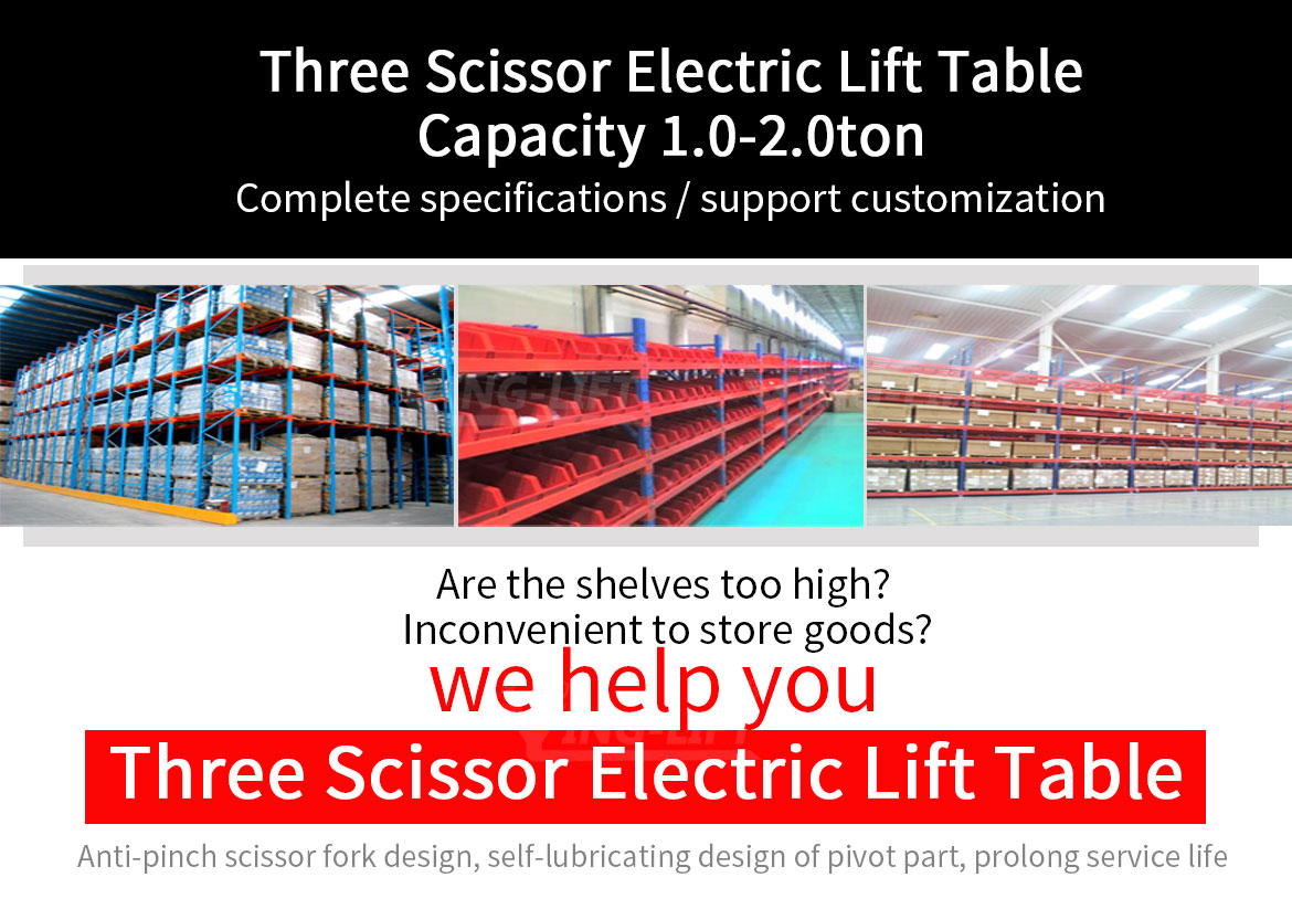 Ying Lift Three Scissor Electric Lift Table