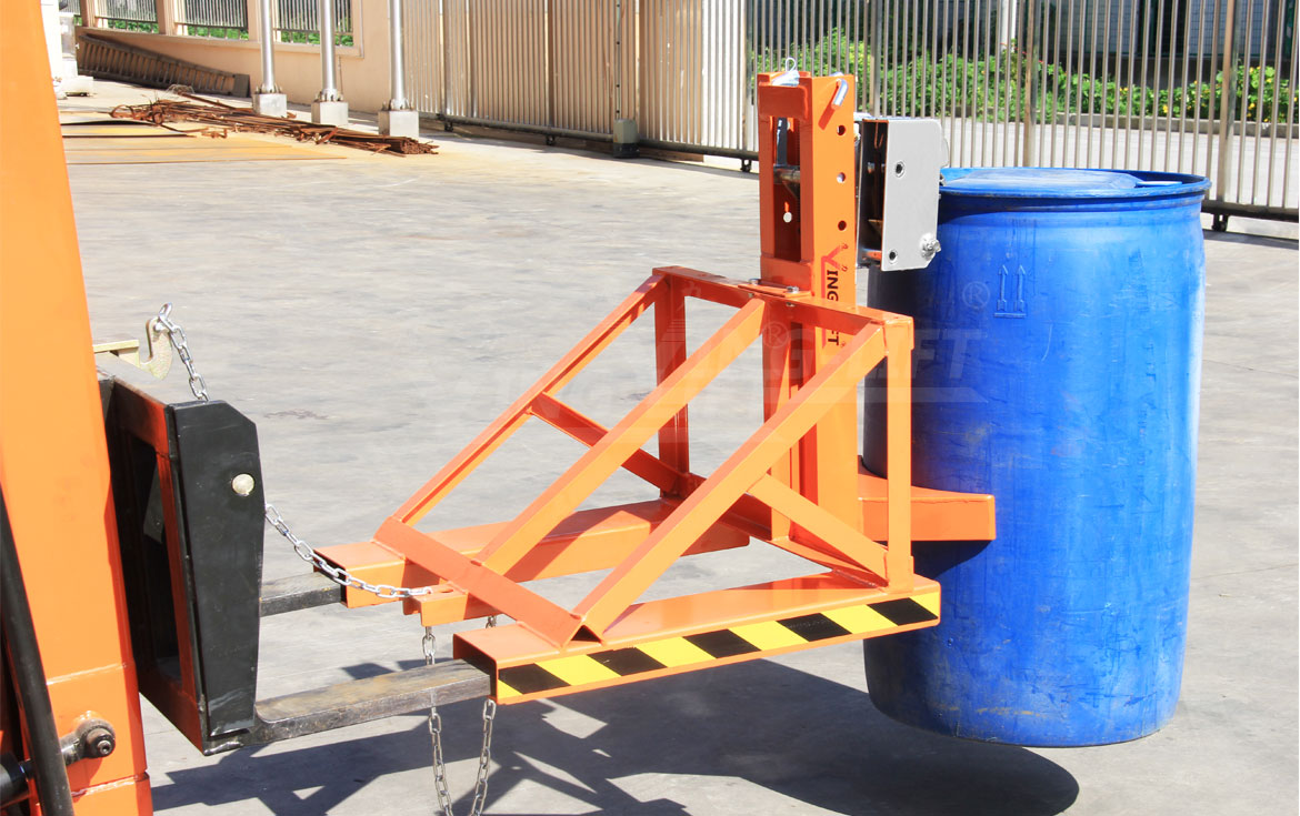 Double Eagle-grip Fork Truck Mounted Drum Grabs