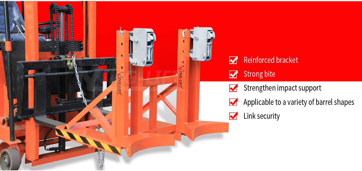 Single Eagle-grip Forklift Drum Grabber