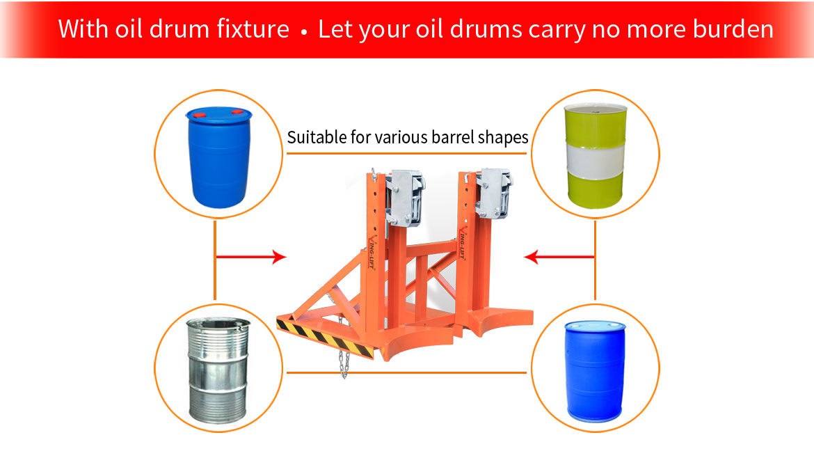 Single Eagle-grip Forklift Drum Grabber