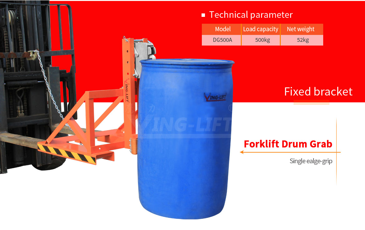 Forklift Mounted Rubber-belt Drum Grabbers