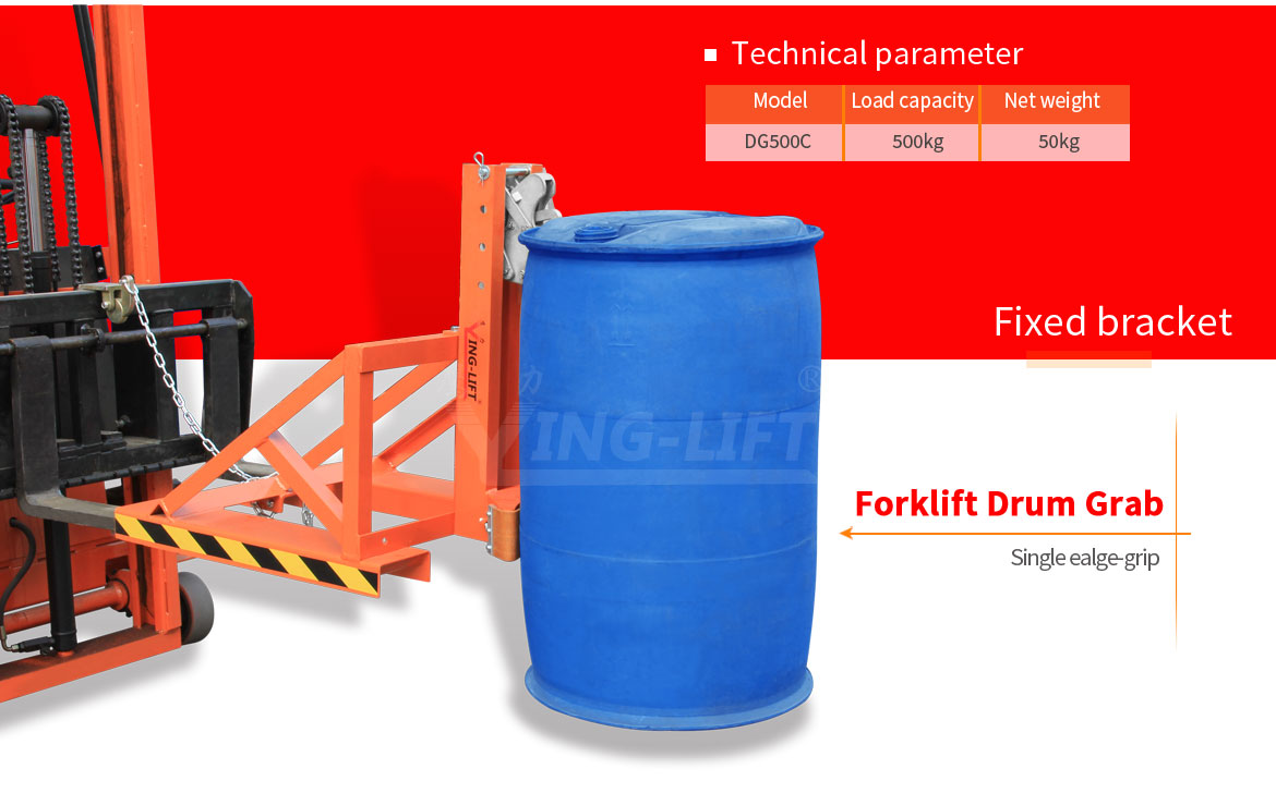 500kg Drums Grabbers With Rubber Belt