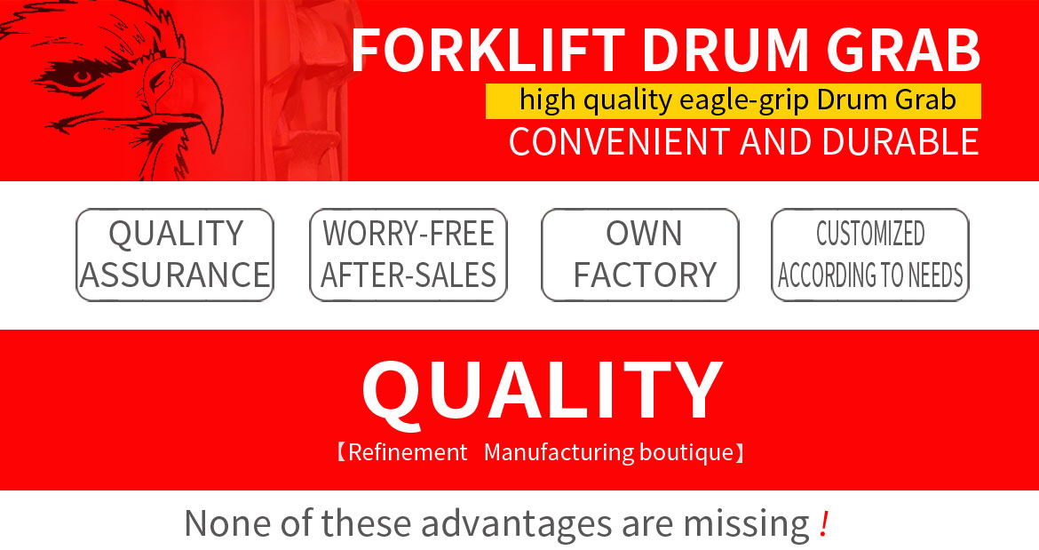 Belted Backrest Kit Installed Drum Grabbers for Forklift Truck