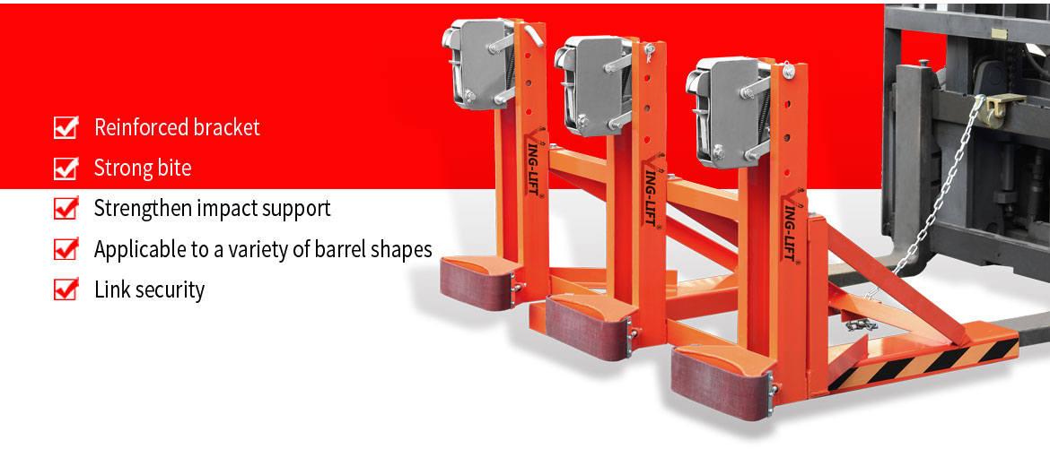 Drum Grab For Forklift Truck Capacity 1500kg