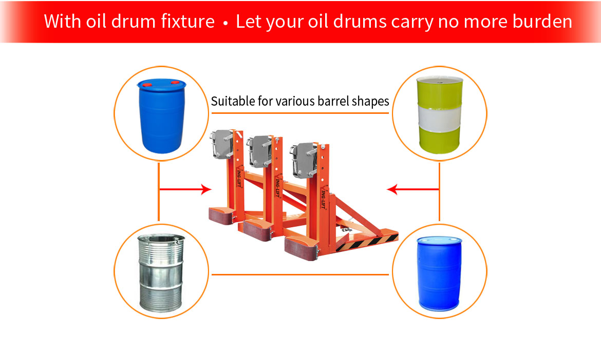 Drum Grab For Forklift Truck Capacity 1500kg