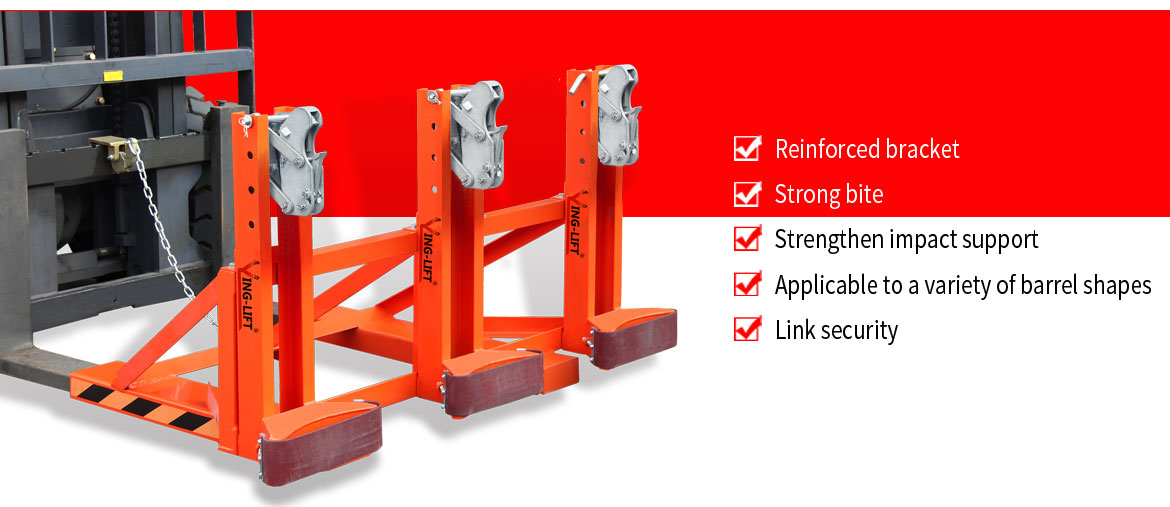 Heavy Duty Forklift Mounted Drum Grab