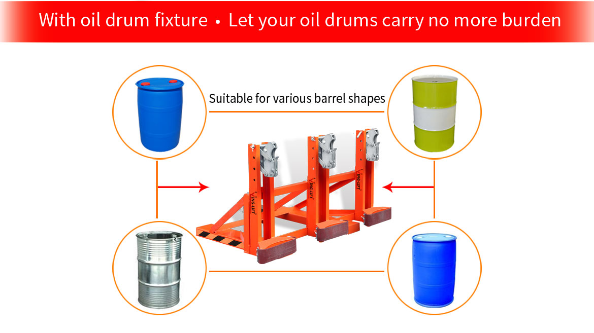 Heavy Duty Forklift Mounted Drum Grab