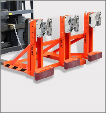 Forklift Attachments to Move Heavy Duty Drums Grabbers