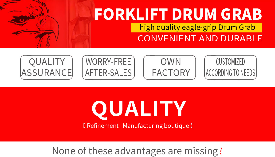 Forklift Attachments to Move Heavy Duty Drums Grabbers