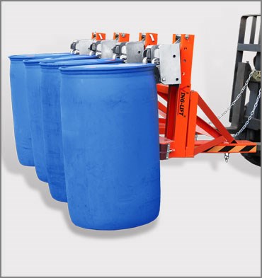 Forklift Mounted Drum Grabbers With Rubber-belt