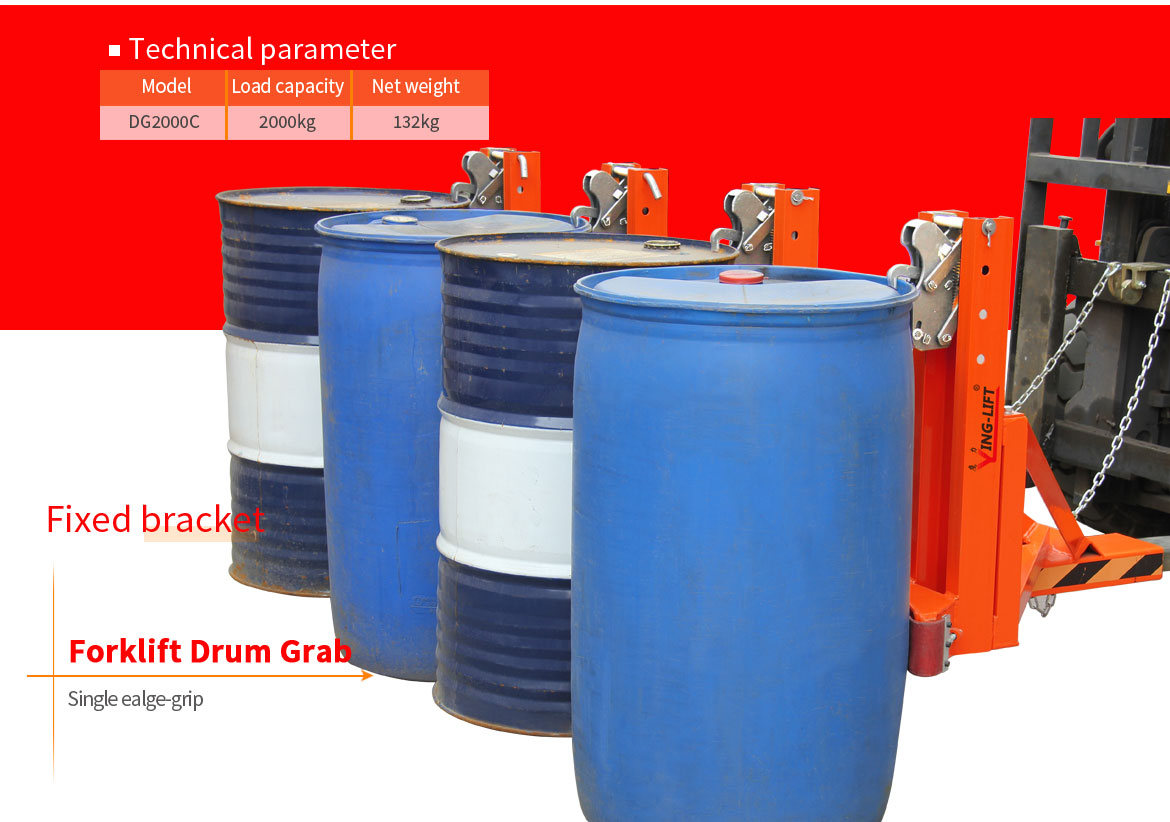 Rimmed Steel& Fiber Or Plastic Drums Grabbers