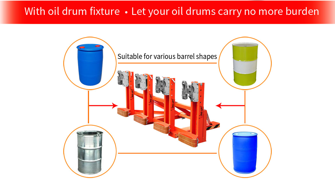 Drum Grabber Forklift Attachments