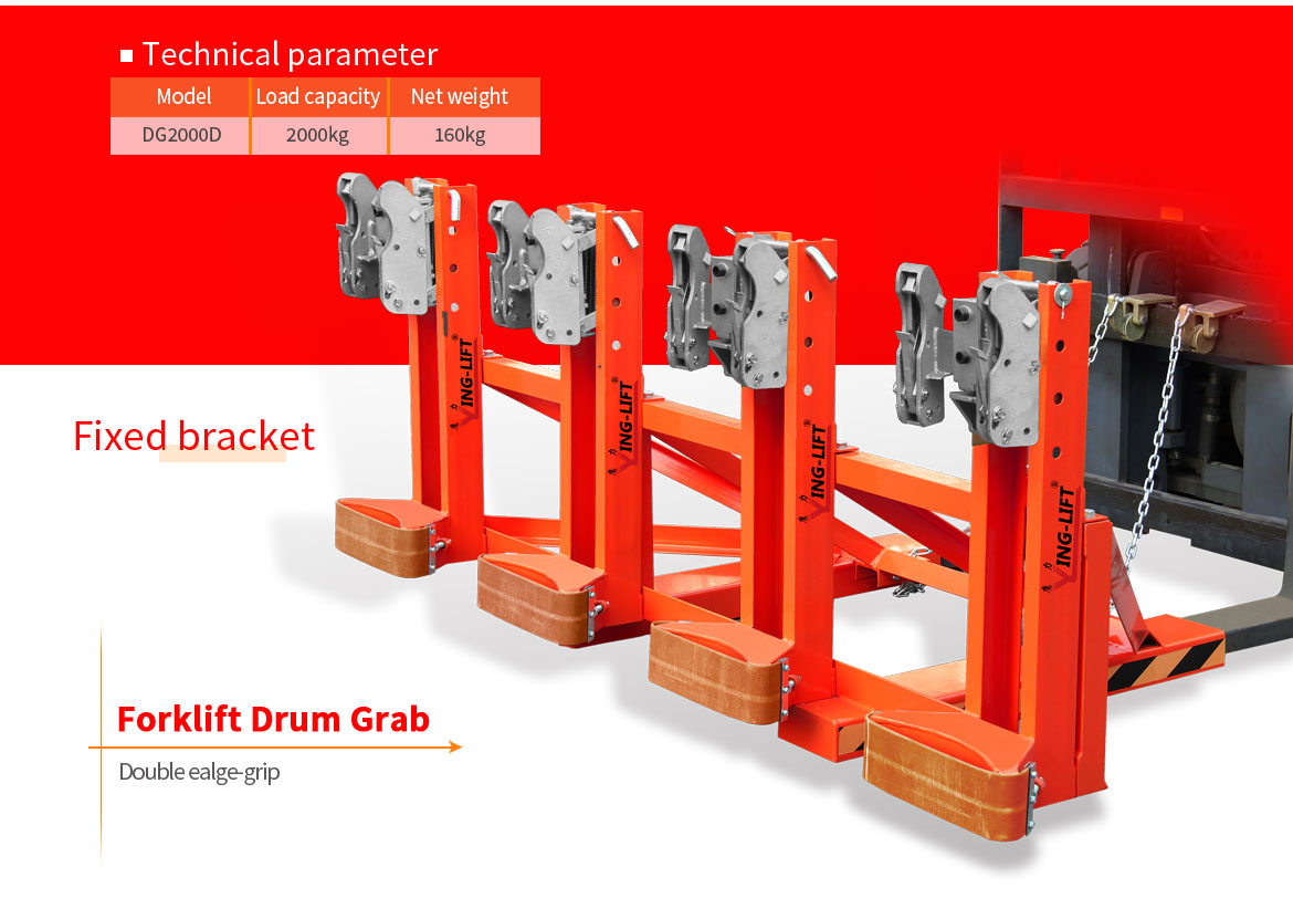 Drum Grabber Forklift Attachments