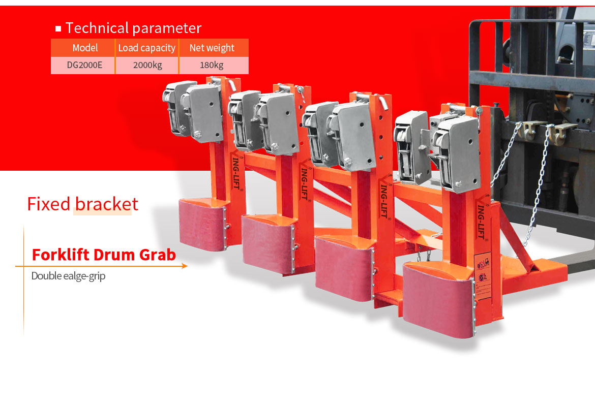 Froklift Truck Drums Grabbers