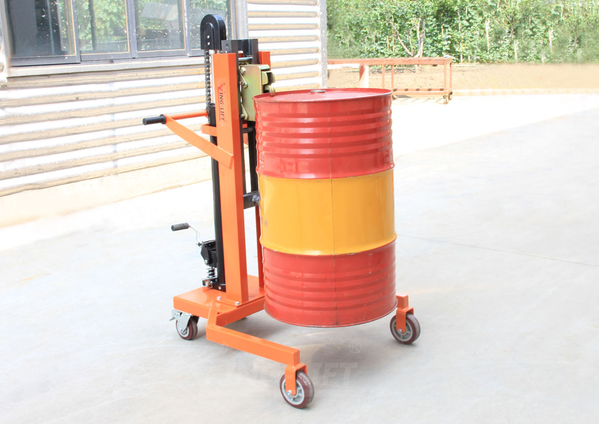 Foot-pedaled Hydraulic Drum Handlers with U-shaped Base