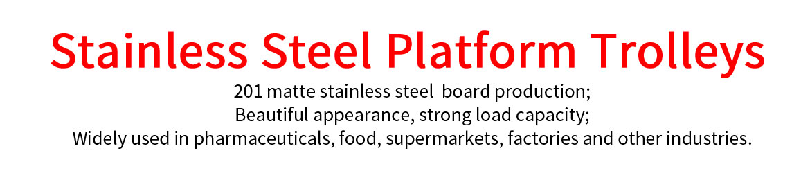 Matte Stainless Steel Platform Trolley