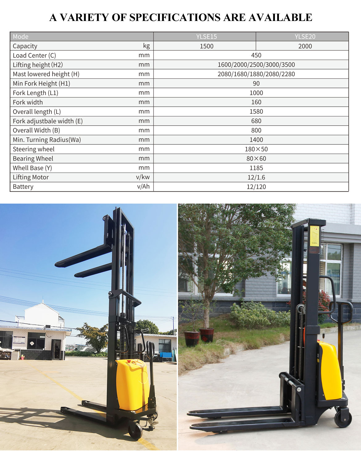 Semi Electric Stacker