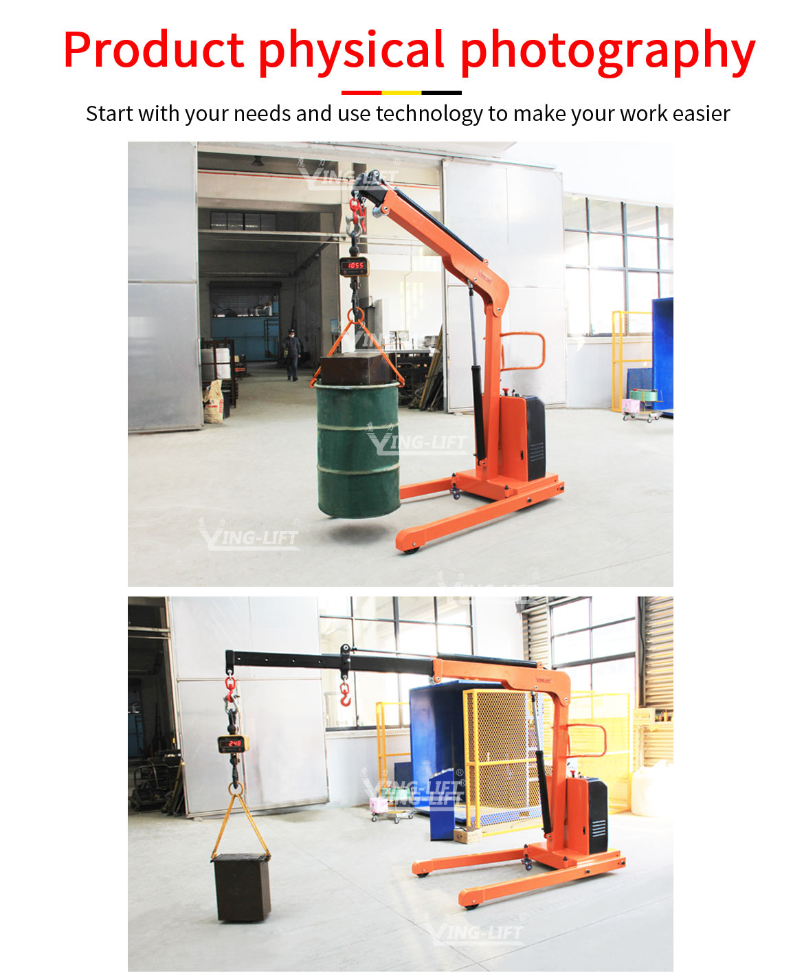 Semi-electric Single Shop Crane