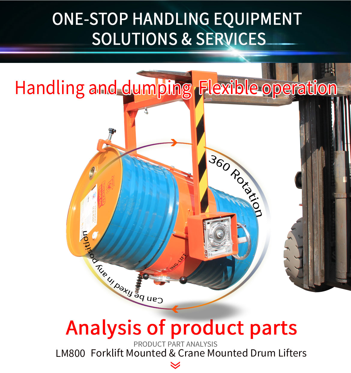 Forklift Mounted & Crane Mounted Drum Lifters