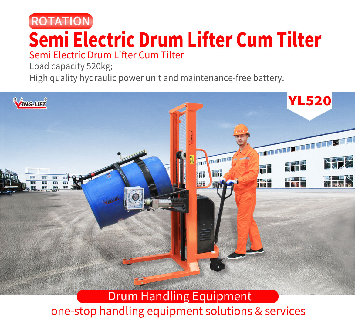 Semi Electric Drum Lifter Cum Tilter