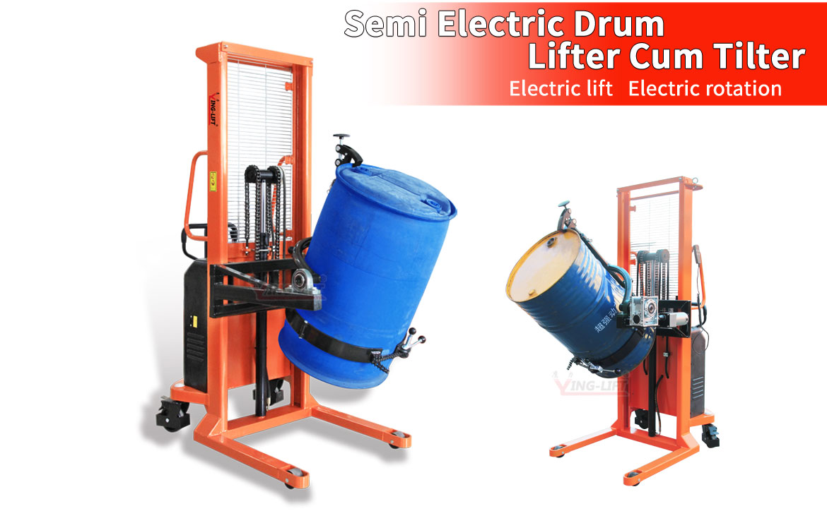 Semi Electric Drum Lifter Cum Tilter