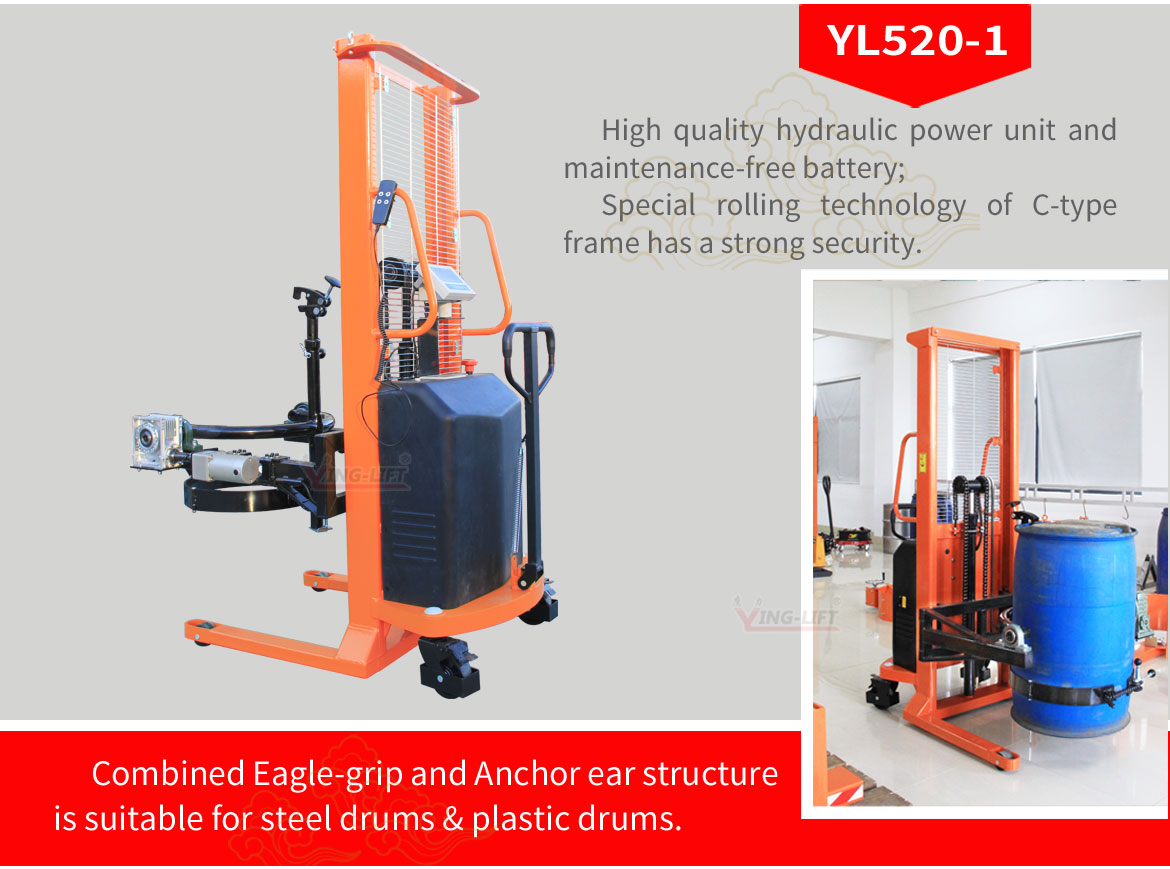 Semi Electric Drum Lifter Cum Tilter