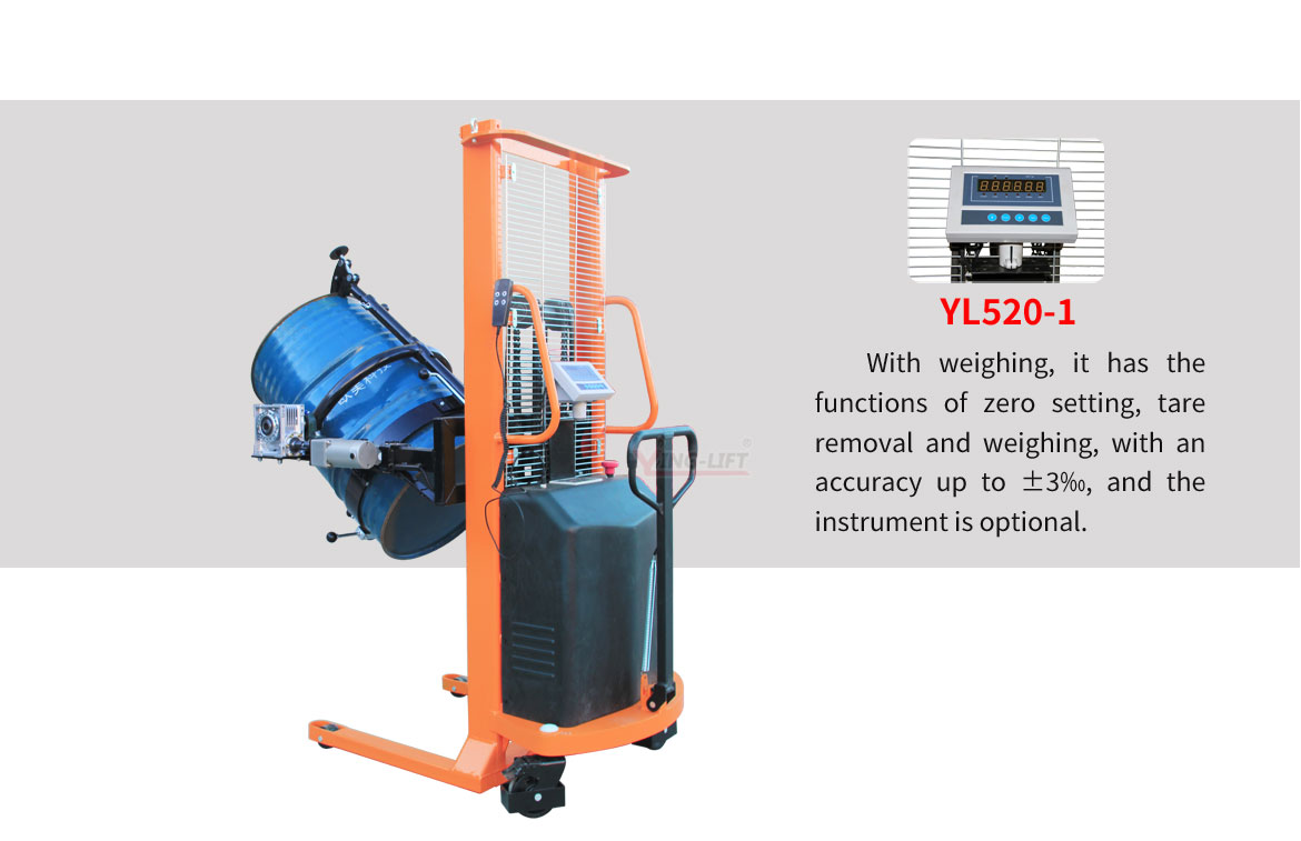 Semi Electric Drum Lifter Cum Tilter