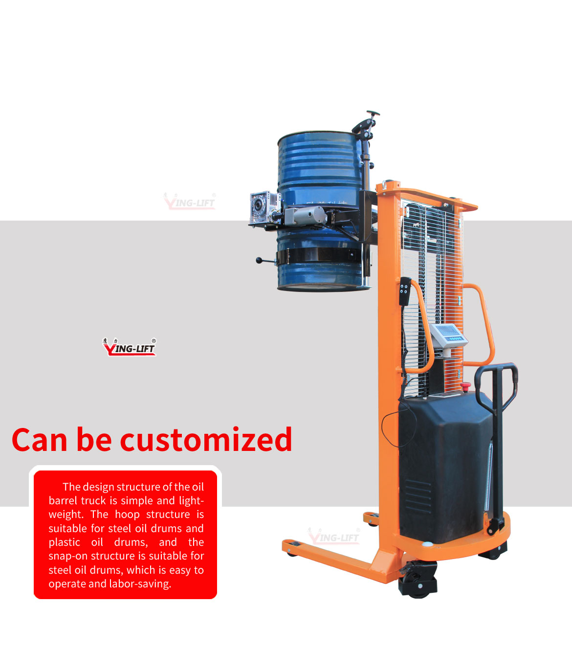 Semi Electric Drum Lifter Cum Tilter