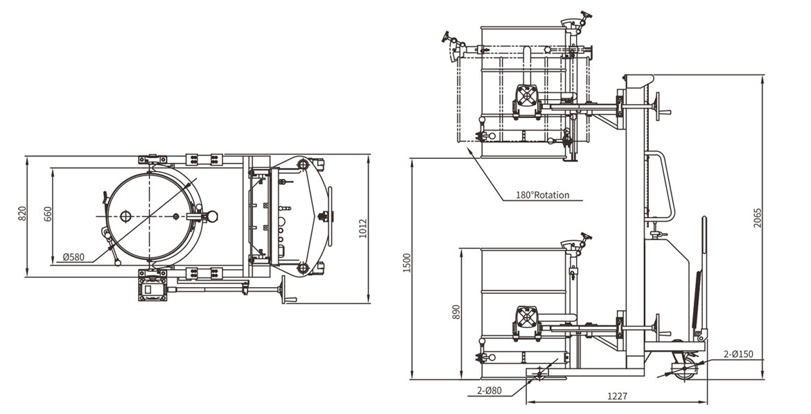 Semi Electric Drum Lifter Cum Tilter