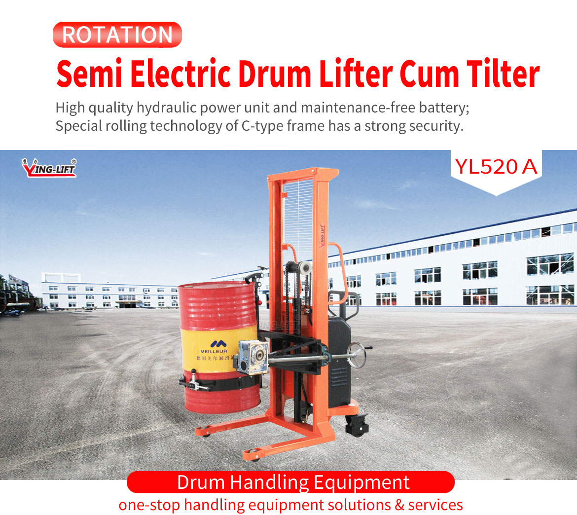 Semi Electric Drum Lifter Cum Tilter