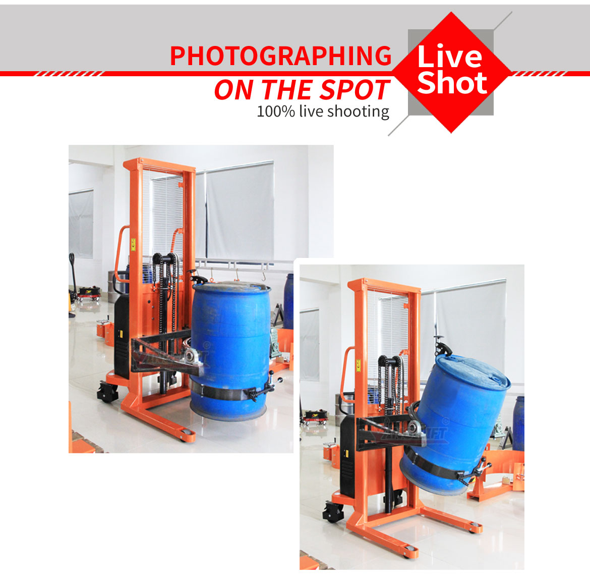 Semi Electric Drum Lifter Cum Tilter