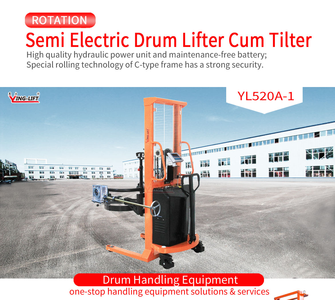 Semi Electric Drum Lifter Cum Tilter