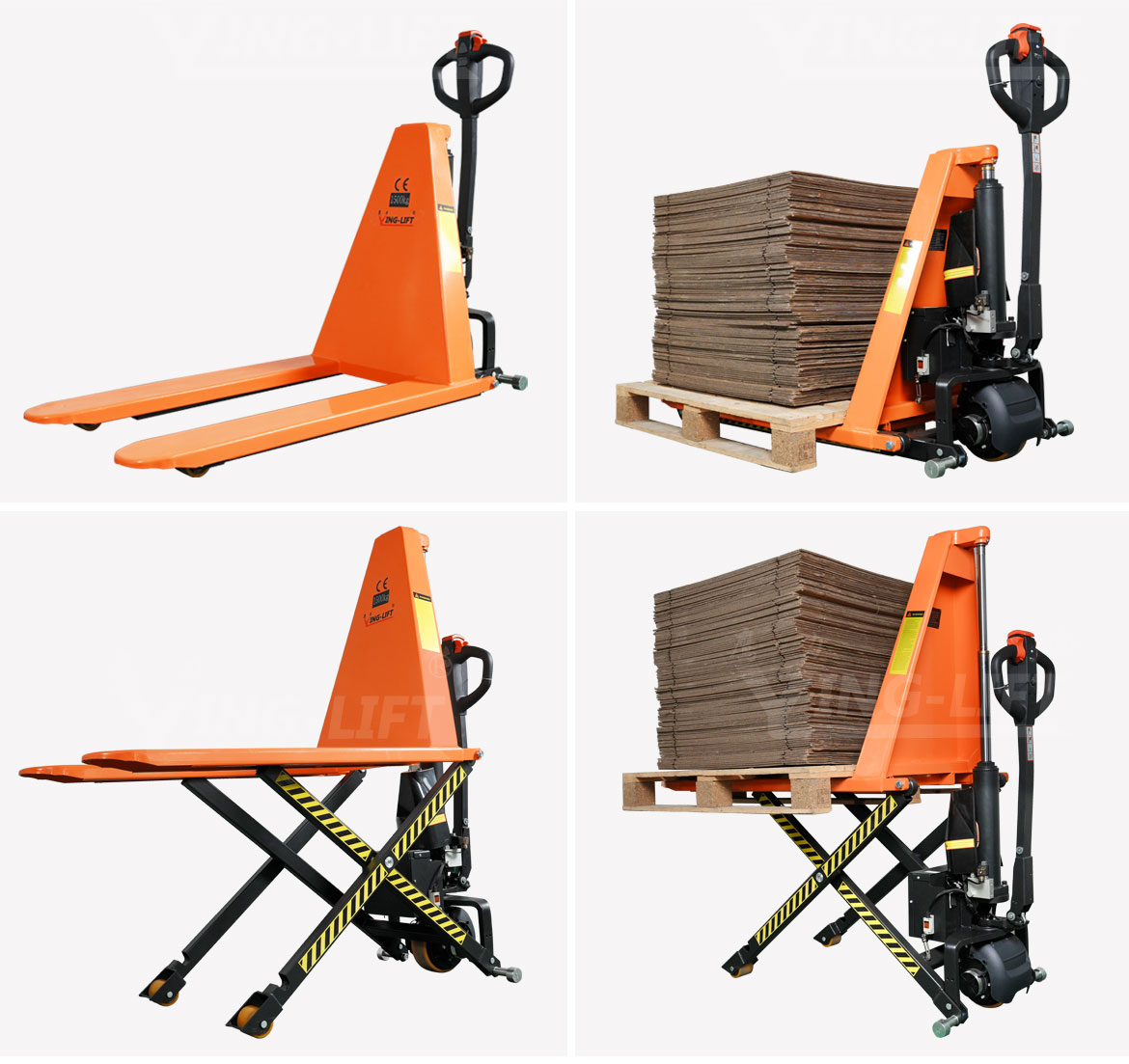 Full electric high lifting carrying vehicle