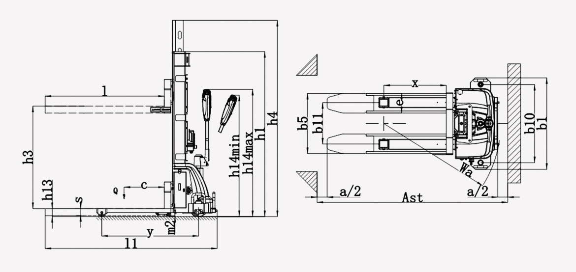 Electric Self-lifting Stacker