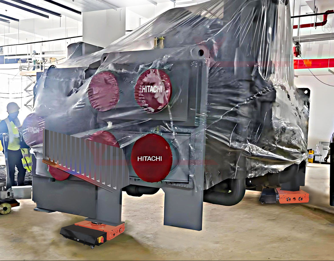 360°Rotational Heavy-Duty Electric Load Moving Skate Tank