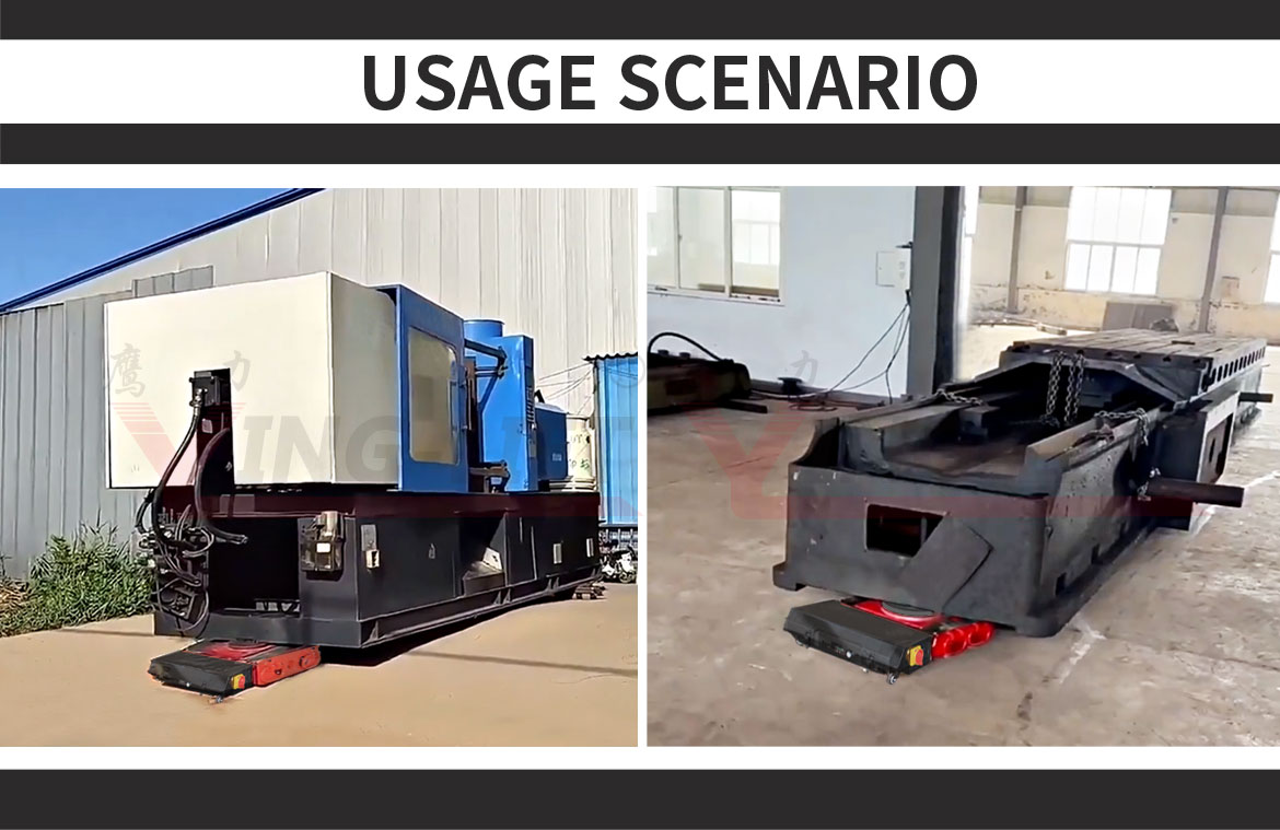 360°Rotational Heavy-Duty Electric Load Moving Skate Tank